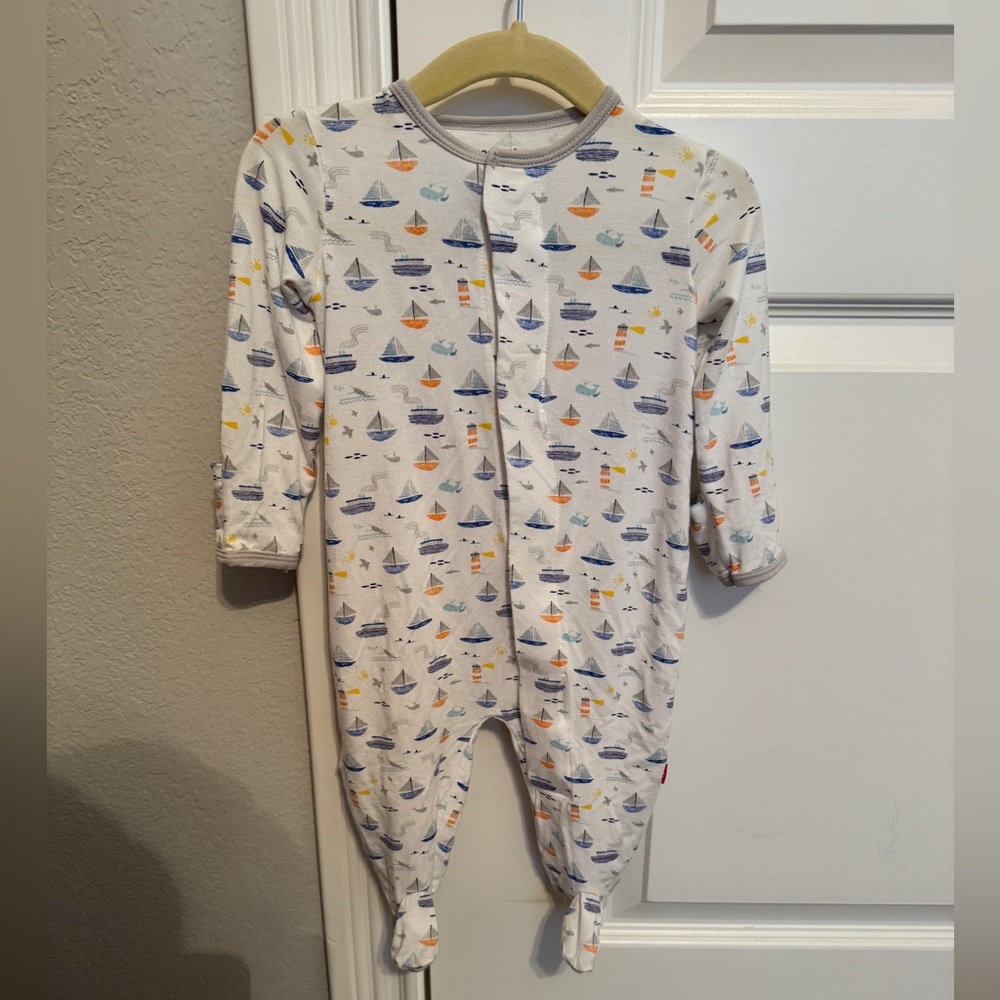 Magnetic Me Sailboat Footie Pajamas